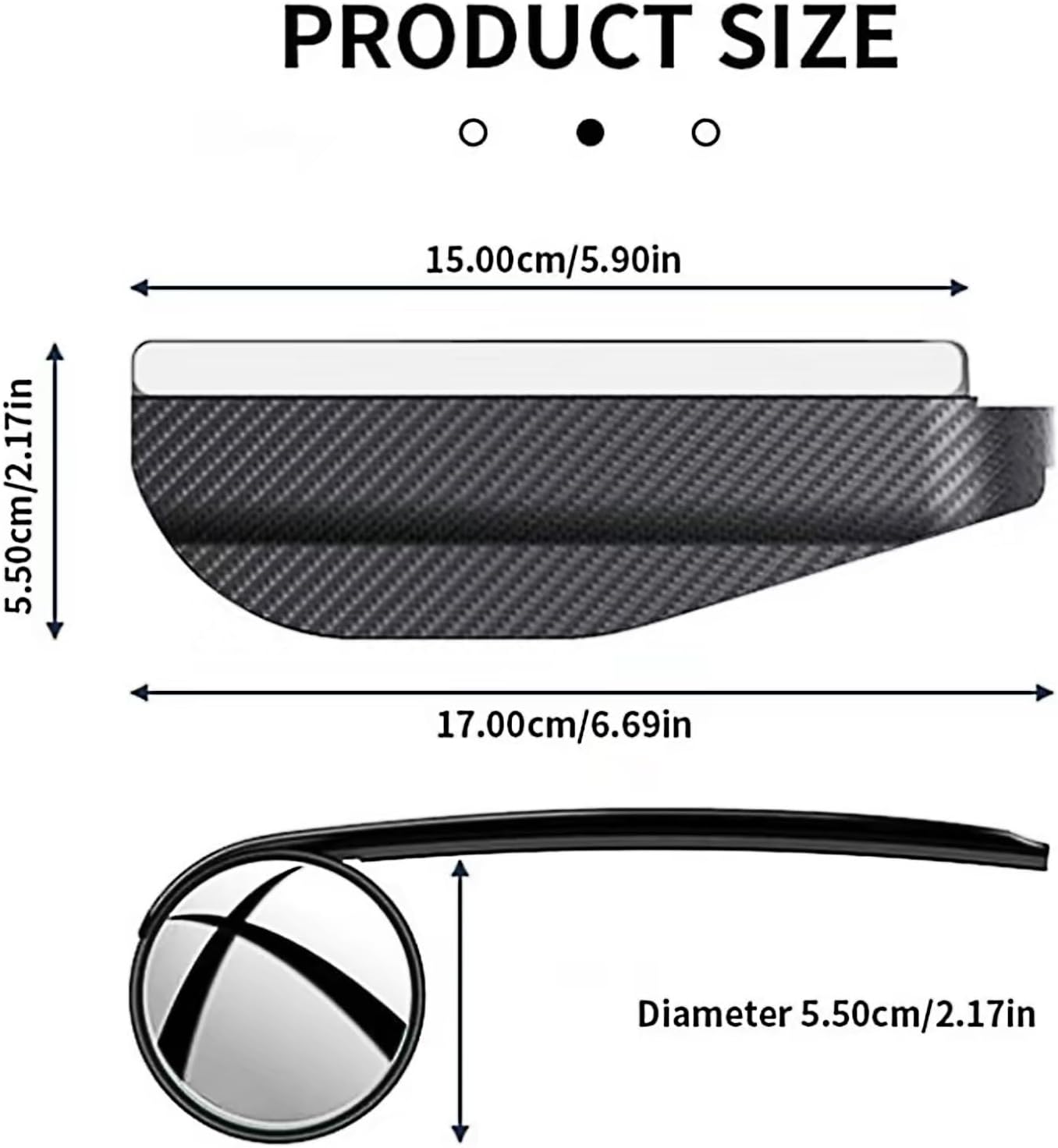 2 in 1 Blind Spot Mirror(2 Pcs)