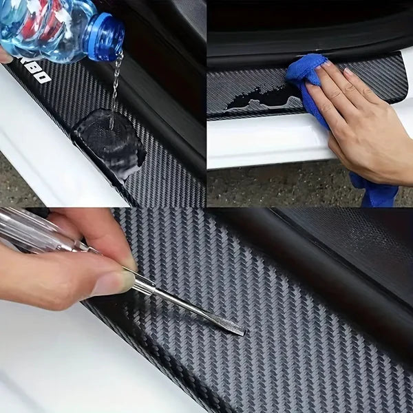 Carbon Fiber Car Door Sill Protector Tape(10cm/3Metre)