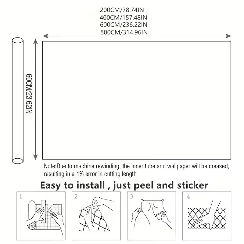 Self Adhesive Wooden Wallpaper(60cm*3M)