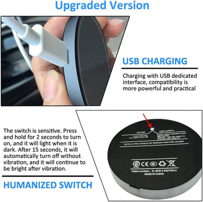 Rechargeable LED Car Cup Holders(2 Pcs)