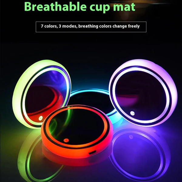 Rechargeable LED Car Cup Holders(2 Pcs)