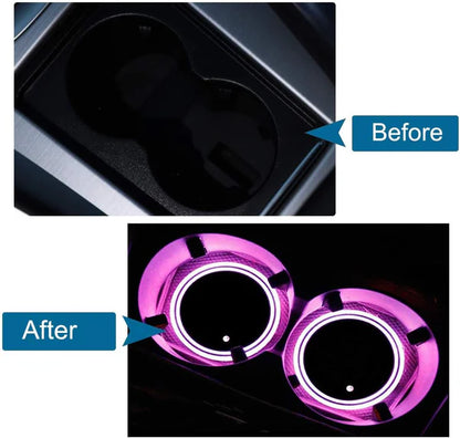 Rechargeable LED Car Cup Holders(2 Pcs)