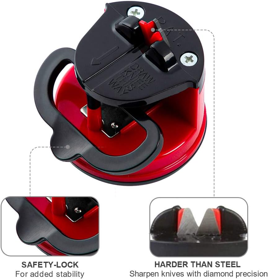 Knife Sharpener with Suction Base