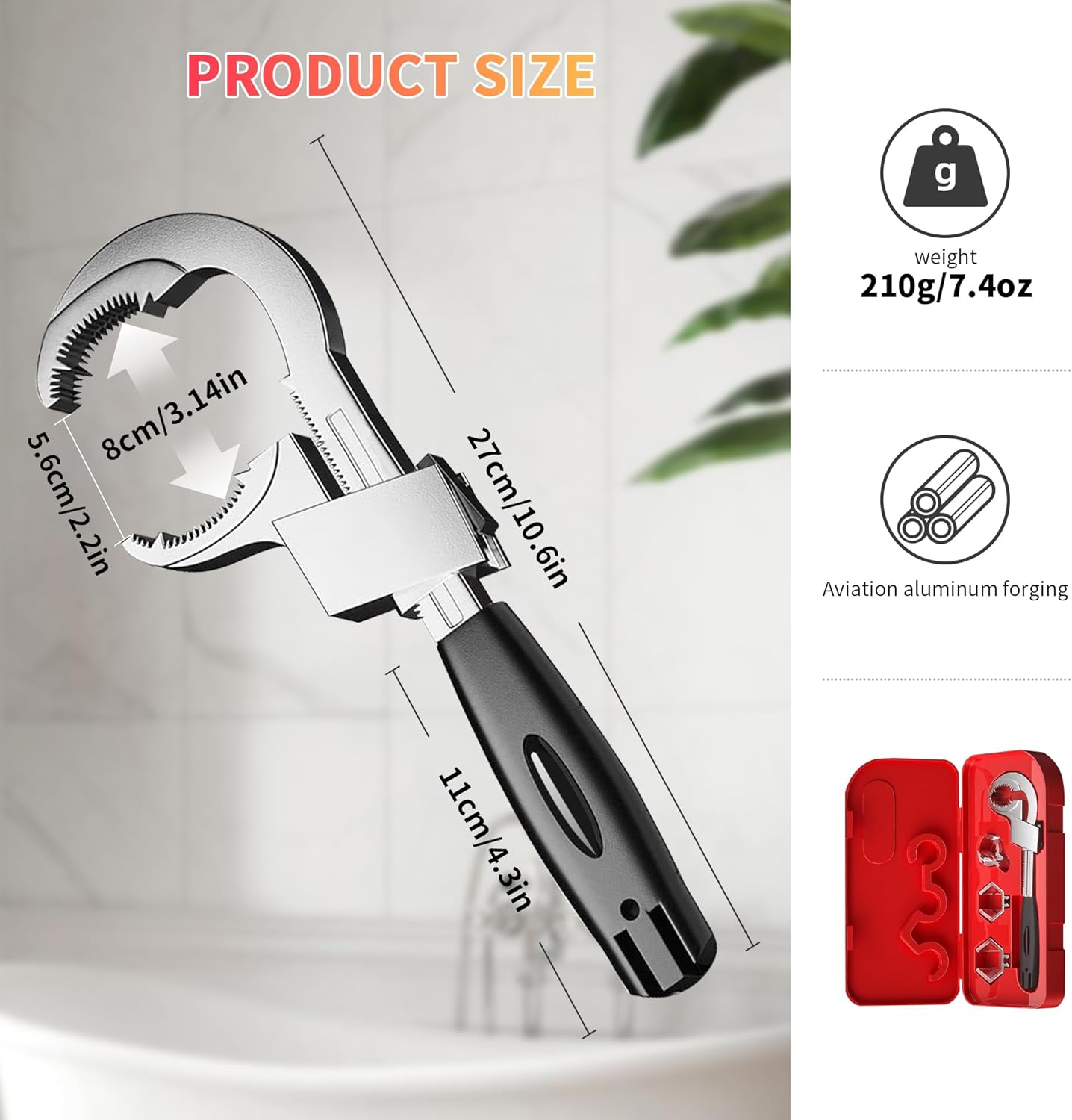 Multifunctional Steel Wrench