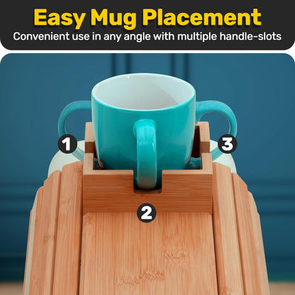Wooden Sofa Cup Holder