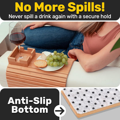 Wooden Sofa Cup Holder