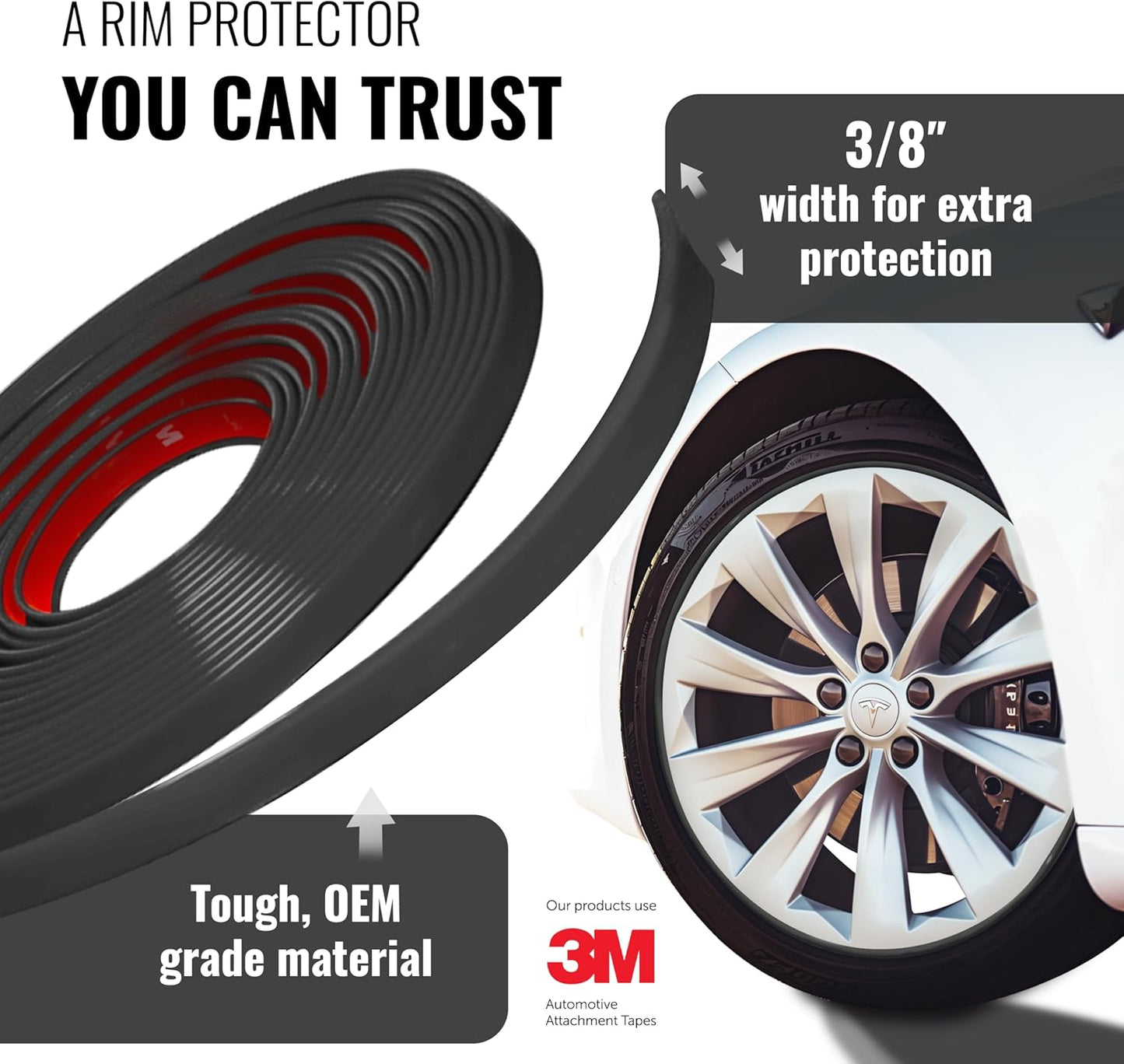 Self Adhesive Car Rim Protection Strip(26 ft)